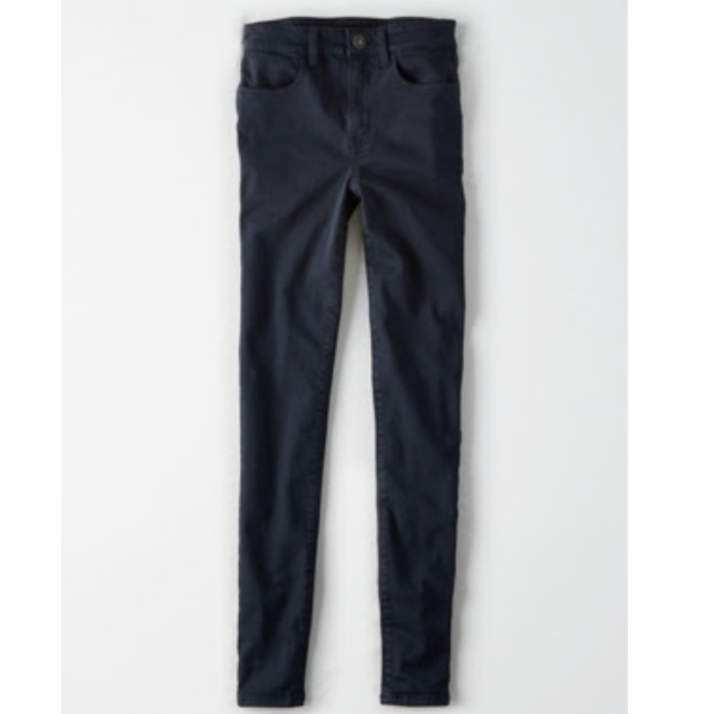 AEO American Eagle Navy high-waisted jeggings pant